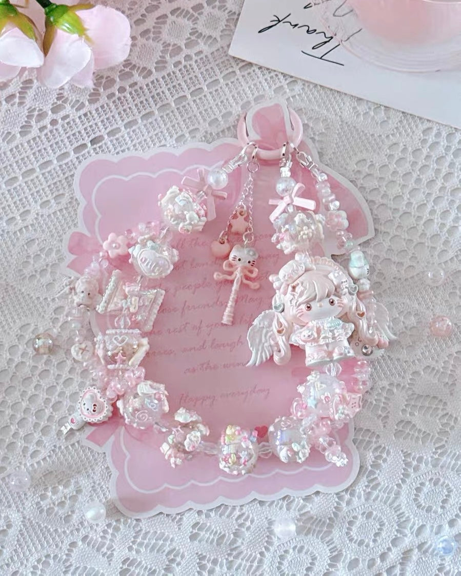 Cute Girl Handmade Keychain