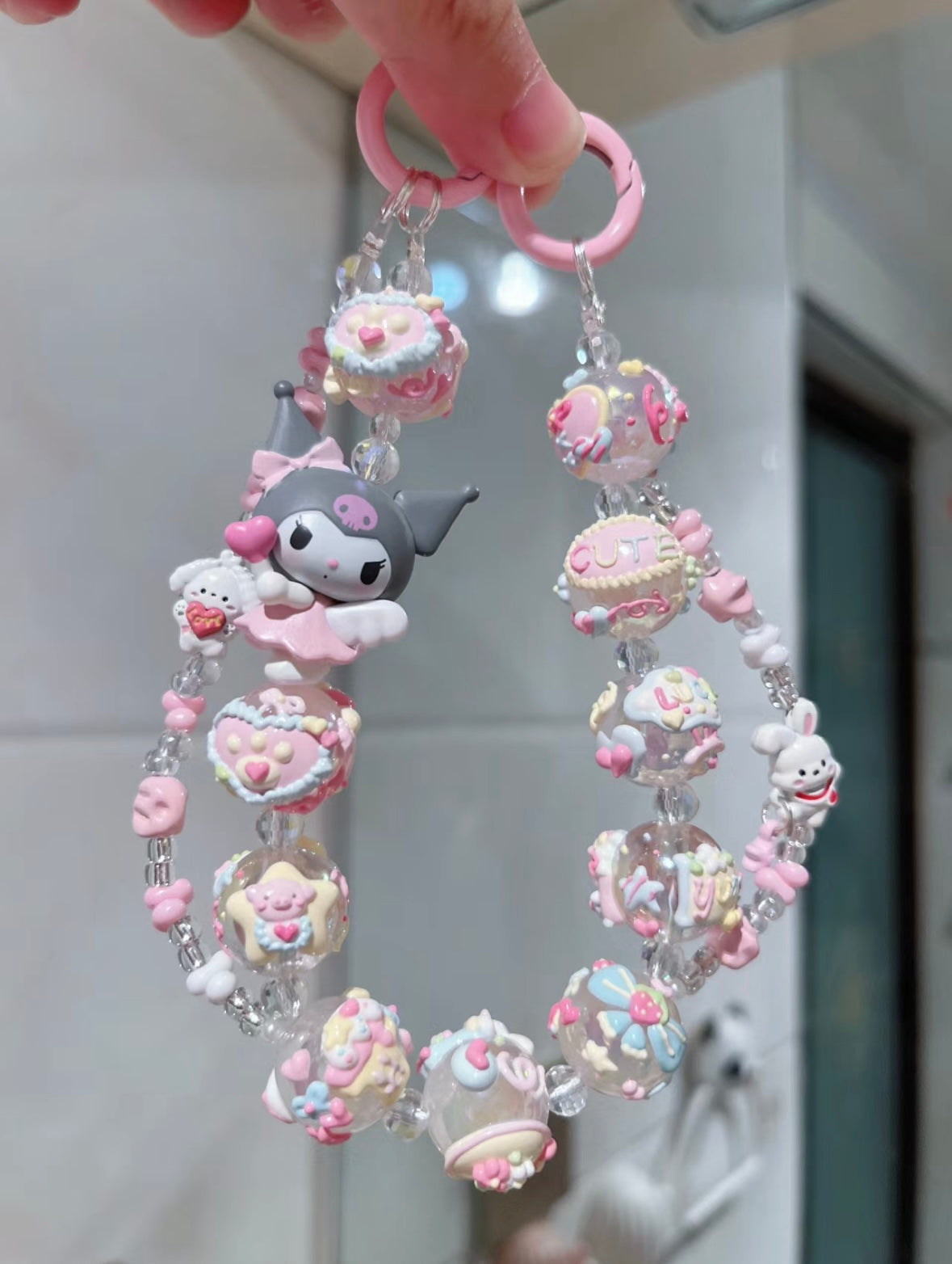 Kuromi Handbag Mobile Pendant