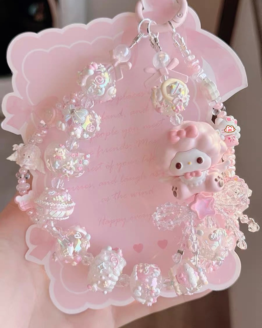 Cute Girl Handmade Keychain