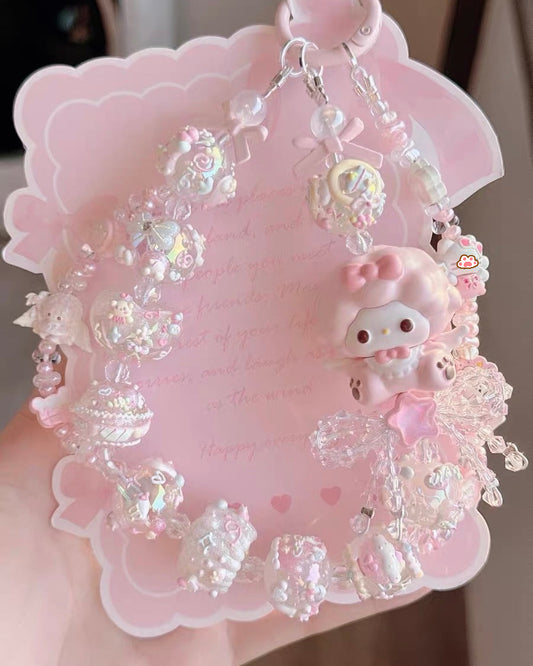 Cute Girl Handmade Keychain