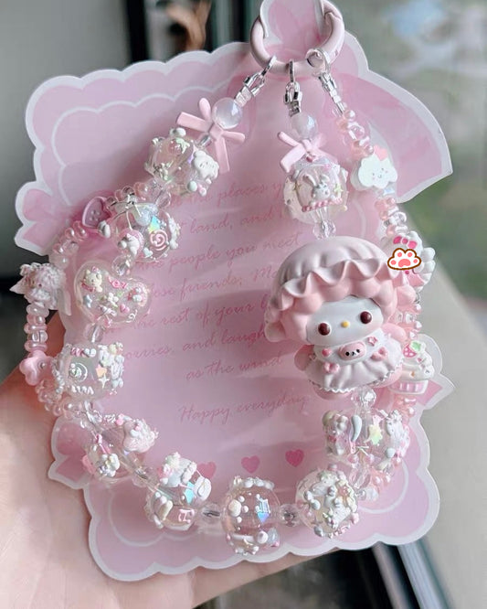 Cute Girl Handmade Keychain