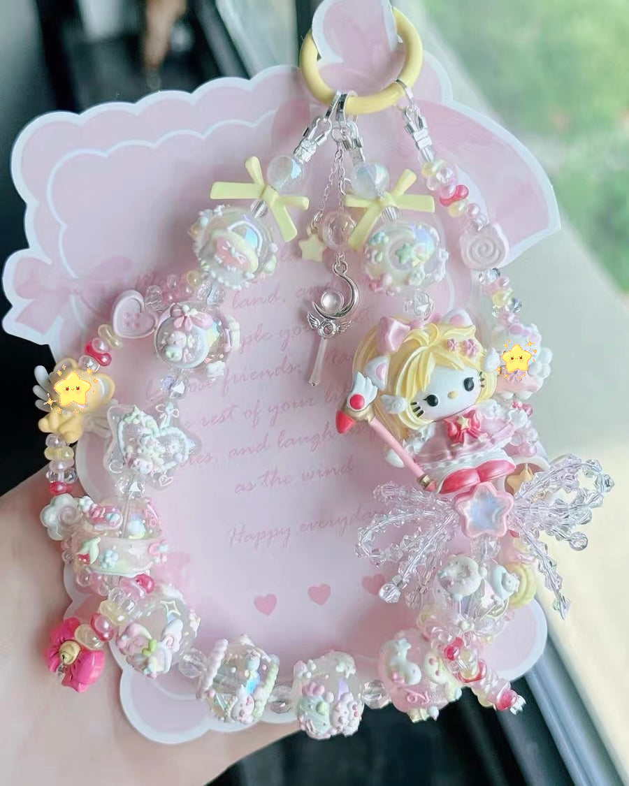 Cute Girl Handmade Keychain