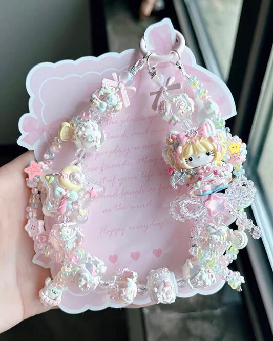 Cute Girl Handmade Keychain