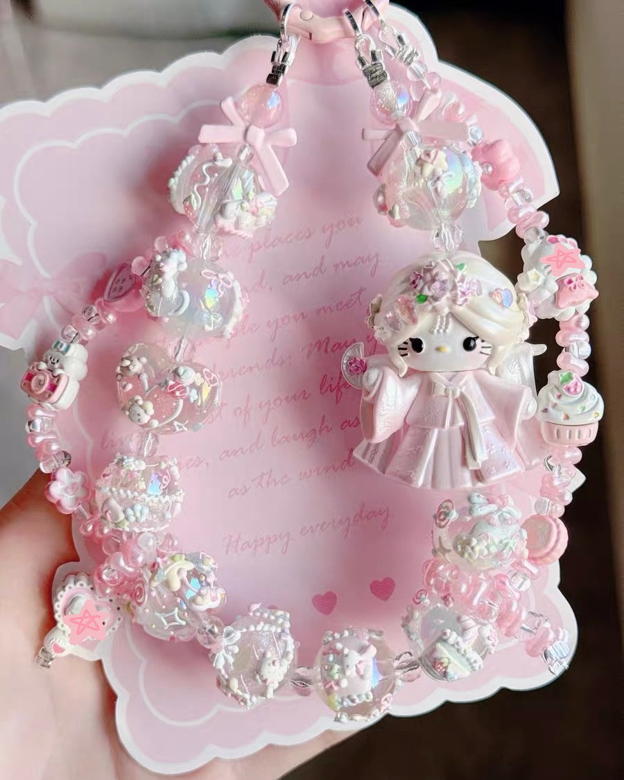 Cute Girl Handmade Keychain