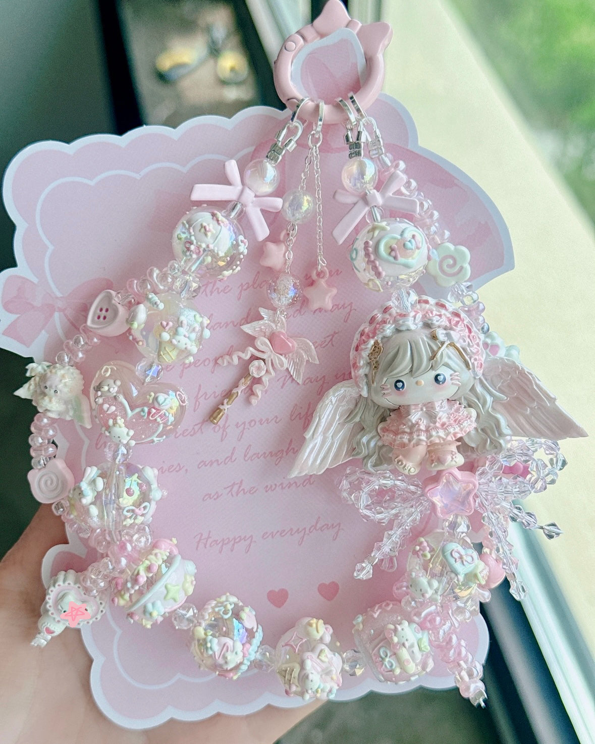 Cute Girl Handmade Keychain