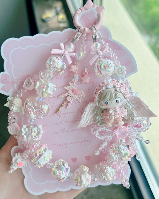 Cute Girl Handmade Keychain