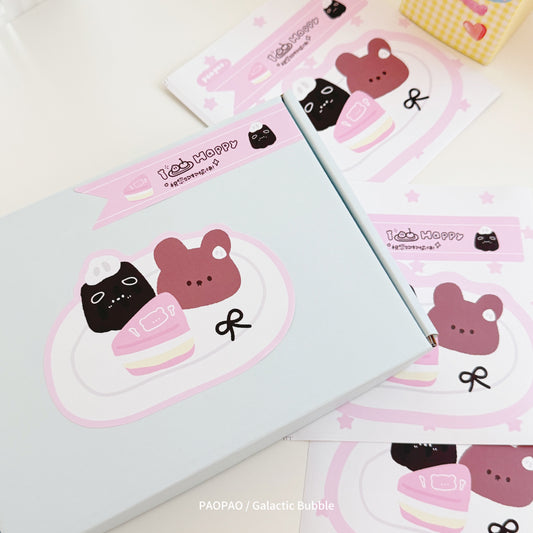 {Sync with video} Packaging Sticker