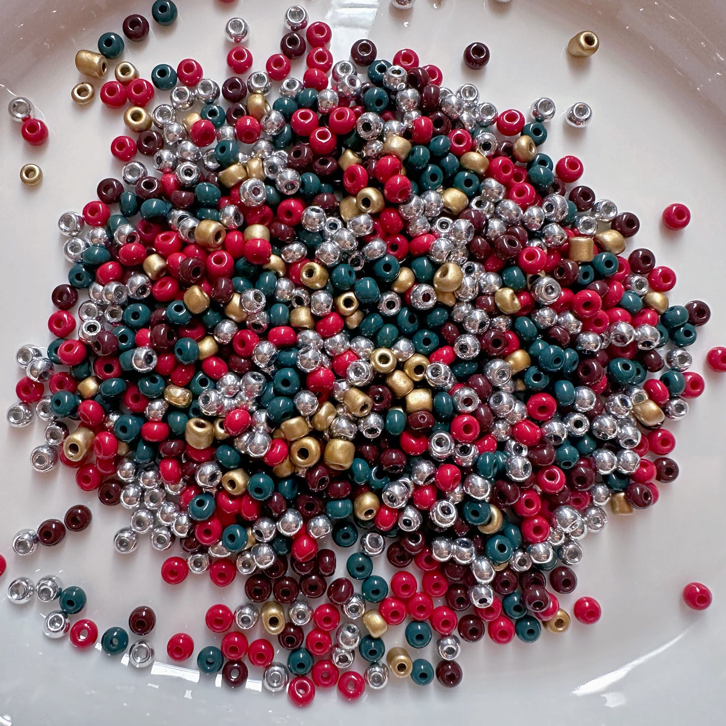 Christmas color beaded