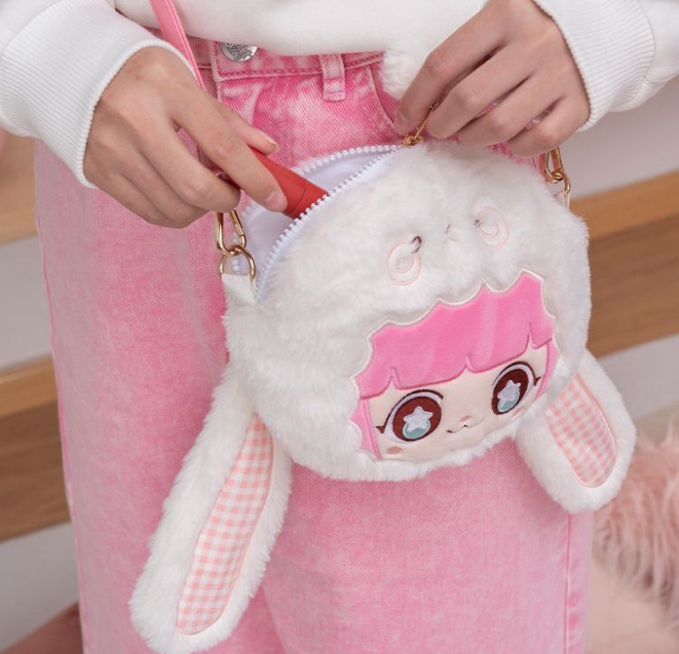 Rabbit Ears Plush Crossbody Bag