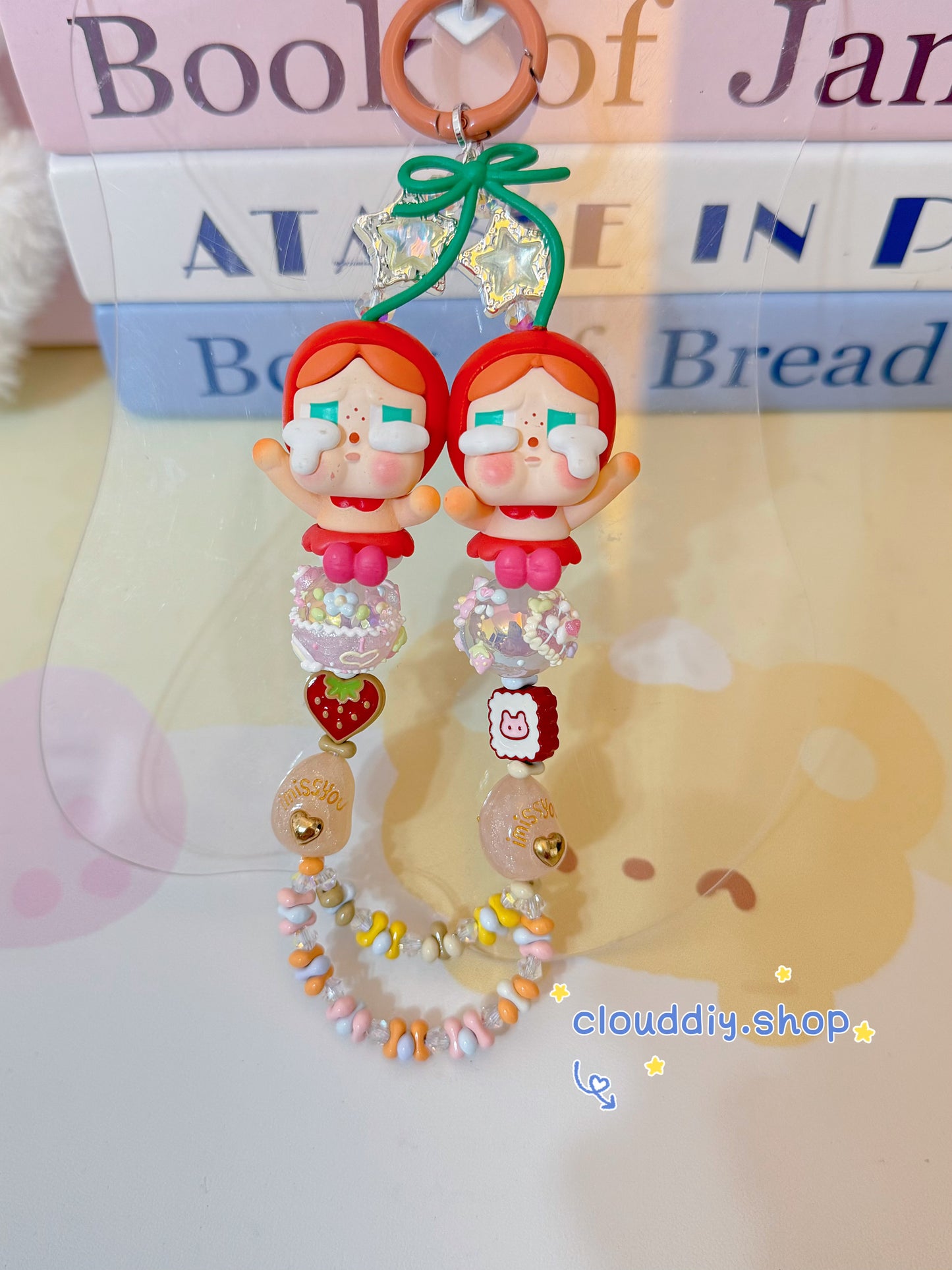 Crying Baby Handmade Keychain