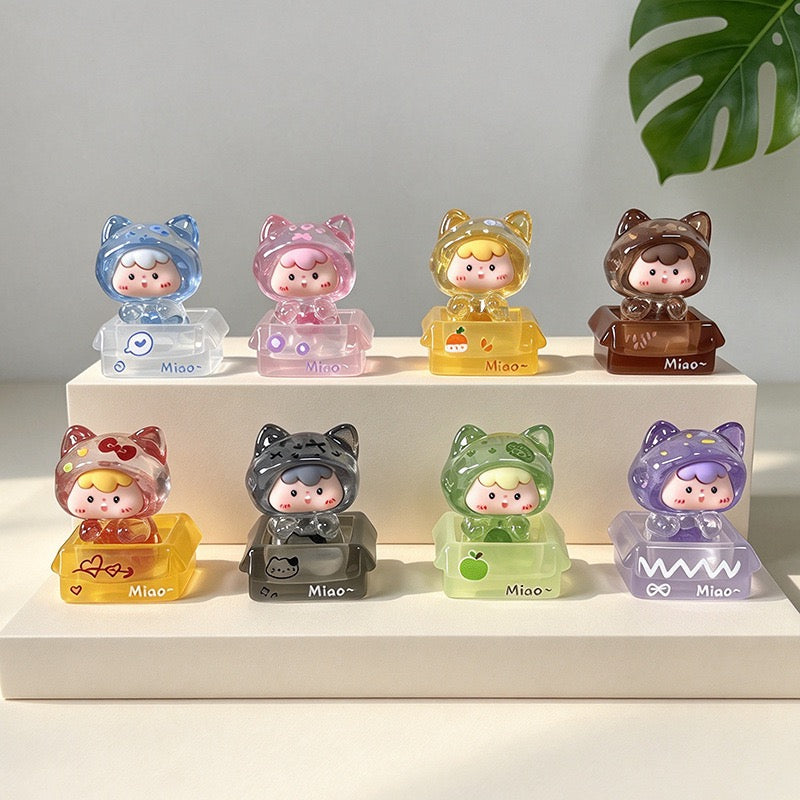 Cute Kitten Glow‑in‑the‑Dark Charms