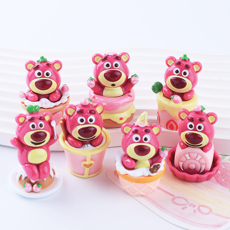 Strawberry Bear cute ornaments