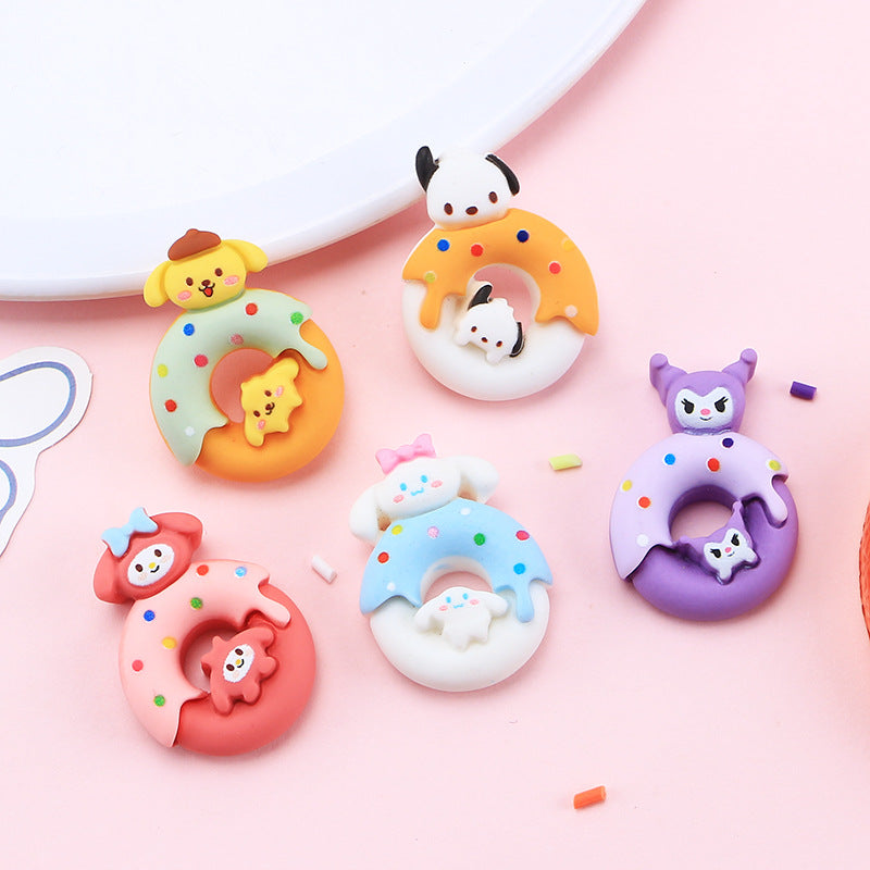 Charm Of Cartoon Doughnuts